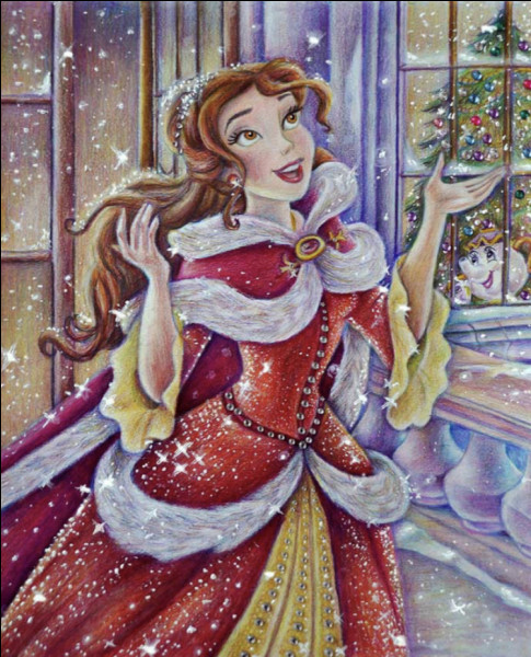 Les princesses Disney, version Noël
