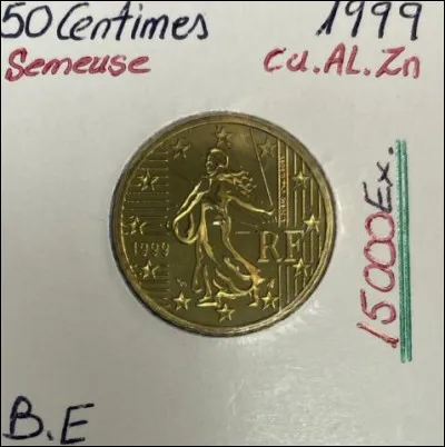 Que représente la Semeuse sur les pièces de 10, 20 et 50 centimes d'euros français ?