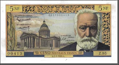 Et voici l'argent de poche des jeunes de l'époque ! De quoi leur payer une cargaison de malabars ! Qui figure sur ce billet de 5 francs ?