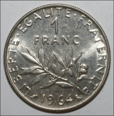 C'est sous la présidence du général de Gaulle que le nouveau franc fut mis en circulation (abrégé NF). En quelle année ?
