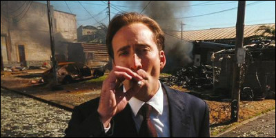 Dans ce film, comment le personnage de Nicolas Cage gagne-t-il sa vie ?