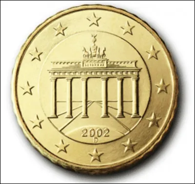 La pièce allemande de 10 centimes porte sur la face nationale une représentation de la Porte de Brandebourg. En quelle année cet arc de triomphe a-t-il été édifié ?