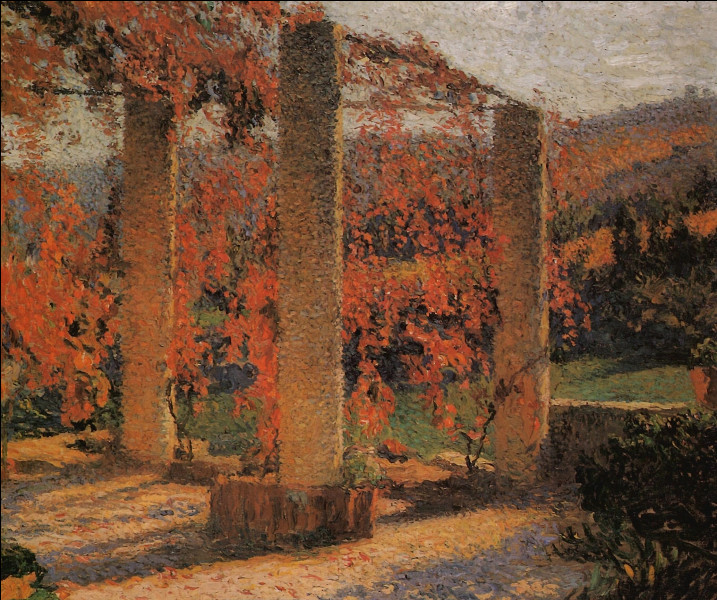 Qui a peint "La Tonnelle à l'automne" ?