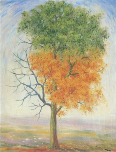 Il a intitulé son arbre automnal "La Pensée parfaite" :