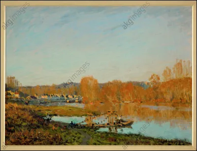 Qui a peint "L'Automne près de Bougival" ?