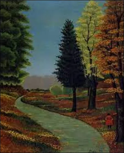 Sa toile s'intitule "Début d'automne" :