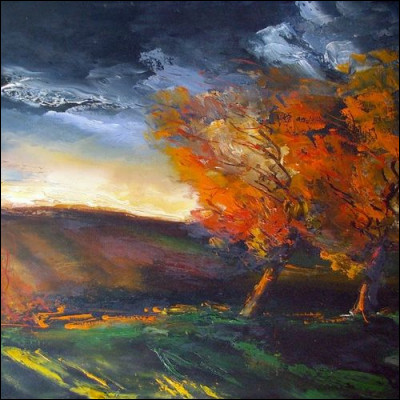 Qui a peint ce paysage d'automne aux couleurs chatoyantes ?
