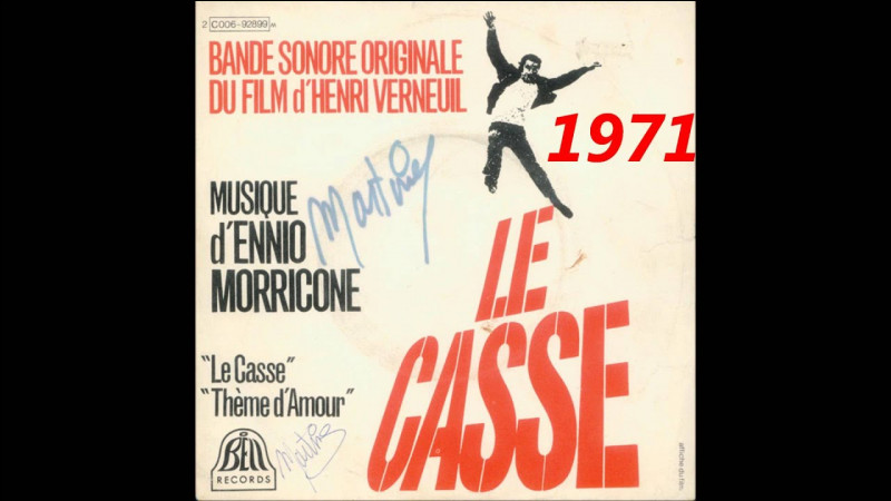 Quel acteur est à l'affiche du film "Le Casse" ?