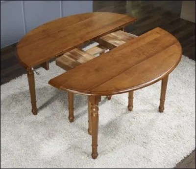 Sur un tour à bois, quel type de pièce d'une table peut-on réaliser ?
