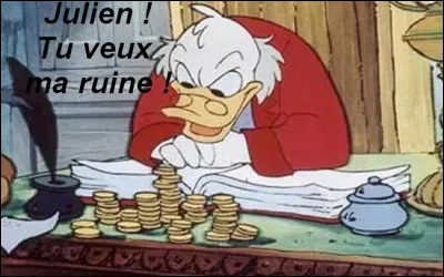 Picsou s'est inscrit sur Quizz.biz, Il a même décidé de participer au concours des créateurs ! Qu'est-ce ce qui peut bien le mettre d'une telle humeur ?