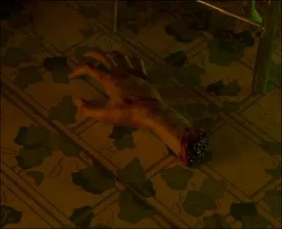 Avec quoi Anton coupe-t-il sa main ?