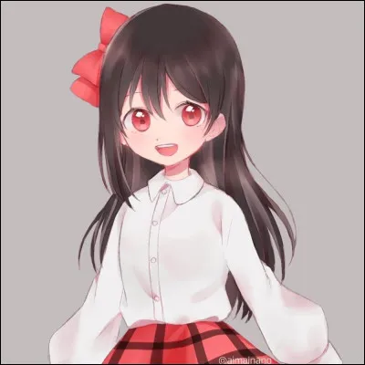 Regarde l'image du dessus, que pourrons-nous dire de l'habit du haut que porte la jeune fille ? Réponds en espagnol, quel habit est-ce et quelle est sa couleur ?