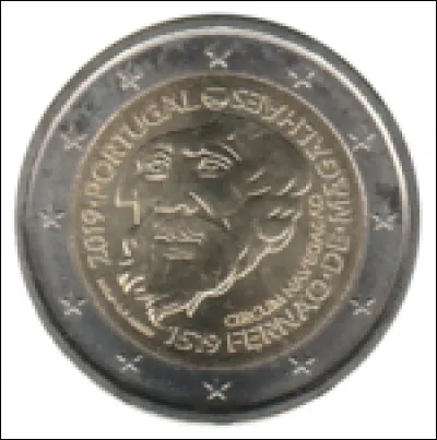 Quel grand navigateur est gravé sur cette pièce ?