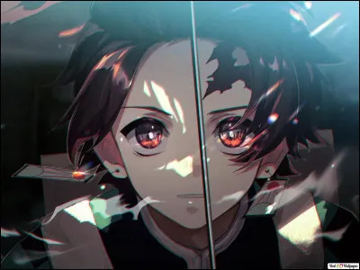 Qu'a-t-il devant son visage ?