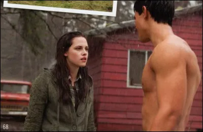 Bella revoit Jacob sous la pluie. Que lui dit-elle en premier ?