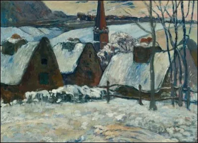 Qui a représenté "Le Village sous la neige" ?