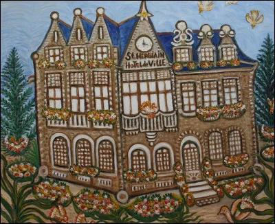 Qui a peint l'Hôtel de ville d'Herblain ?