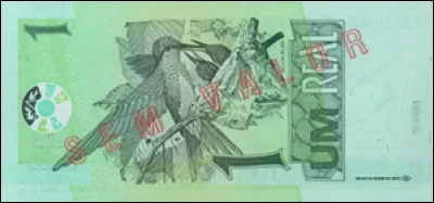 Quel est cet oiseau repr&eacute;sent&eacute; sur le verso du billet de 1 r&eacute;al br&eacute;silien ?