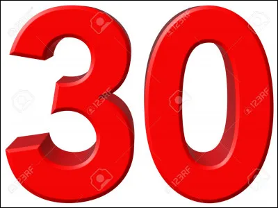 Comment écrire "30" en chiffres romains ?