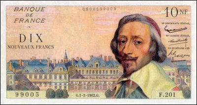 Comment s'appelle l'homme représenté sur ce billet de 10 nouveaux francs ?