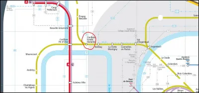 Sur quelle ligne la gare de Conflans-Ste-Honorine est-elle construite (voir image) ?