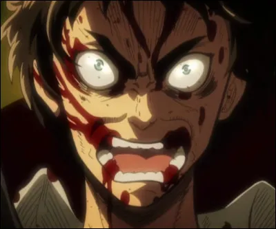 Pendant qu'Eren s'entraîne à maîtriser son Titan, il se transforme par mégarde de quelle façon ?