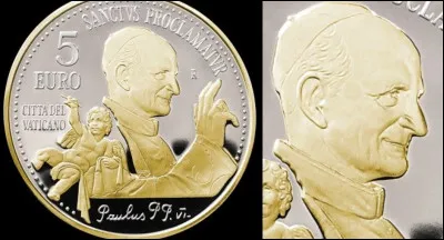 Cette pièce commémorative rend hommage au pape Paul VI. Quelle est l'année de son décès ?