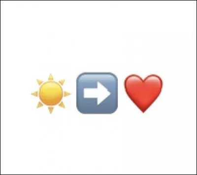 Quelle chanson de lalbum "Du soleil au cur" est représentée par cet émoji ?