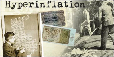 En quelle année l'hyperinflation allemande s'est-elle produite ?
