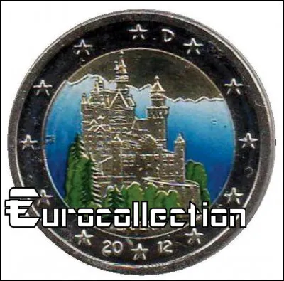 Un pièce de monnaie commémorative allemande représente le château de Neuschwanstein ; dans quelle région est-il situé ?