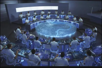 Quand elle sort de la zone du périmètre, et qu'elle se réveille dans l'arbre où elle s'est réfugiée, que fait Seneca Crane ?