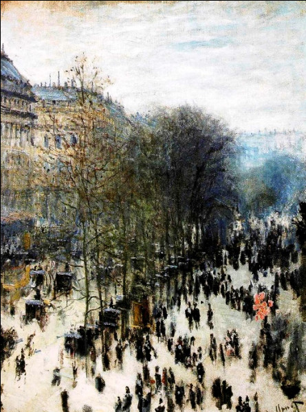 Quelle célèbre rue de paris est représentée sur ce tableau ?