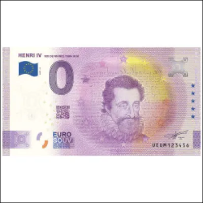 Un billet de O euro rend hommage au roi Henri IV. Quelle est l'année de son décès ?