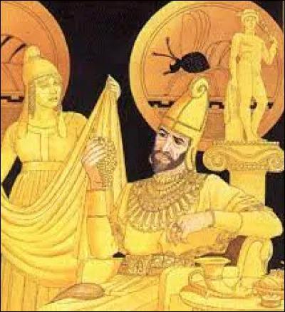 Minos roi de Phrygie transformait tout ce qu'il touchait en or.