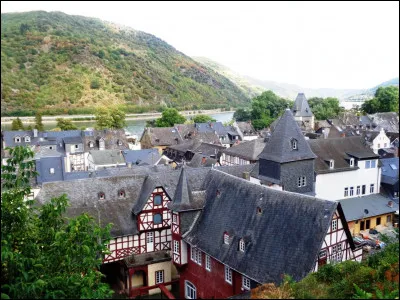 Nous voilà à Bacharach, en Allemagne, village situé dans une romantique vallée entre Mayence et Coblence, non loin du célèbre rocher de la Lorelei. Quel grand fleuve arrose ce village ?