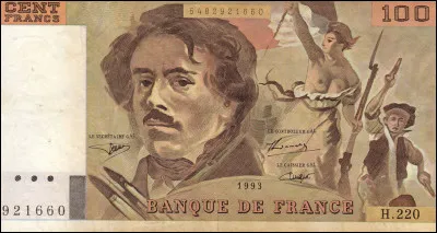 Comment s'appelle le peintre représenté sur ce billet de 100 francs ?