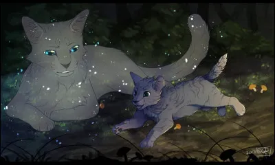 Petite Cendre se montra vite très éveillée et débordante d'énergie. Toute trace de son passé avait disparu de son esprit, en tous cas lorsqu'elle était réveillée. Lorsqu'elle atteint l'âge de six lunes, quel félin devint son mentor ?