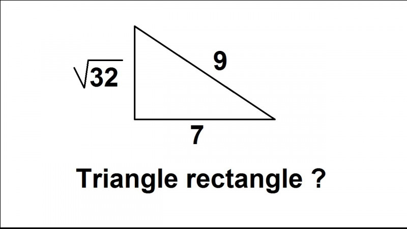 Est-ce un triangle rectangle ?