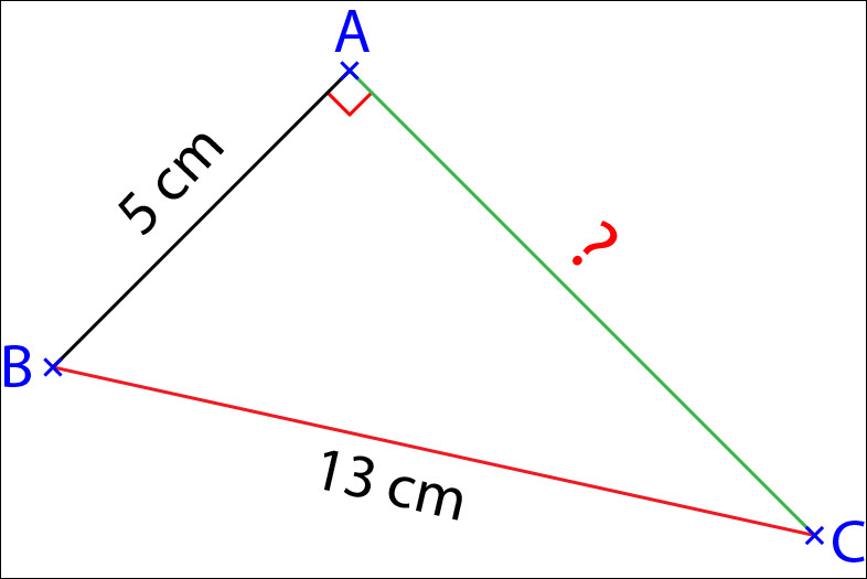 Le triangle ABC est rectangle en B. D'après le théorème de Pythagore : ...