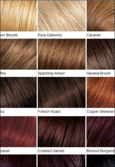 Quelle est votre couleur de cheveux ?