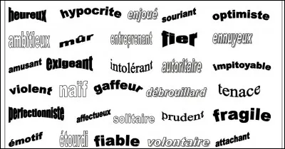 Comment est ton caractère ?