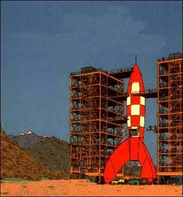 Qu'arrive-t-il aux Dupond et Dupont alors qu'ils sont dans la fuse qui les mnera sur la Lune ?