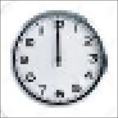 Il est arrivé à la maison vers midi !