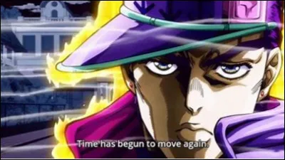 Comment Jotaro et Dio prononcent la phrase : "Le temps reprend son cours" ?