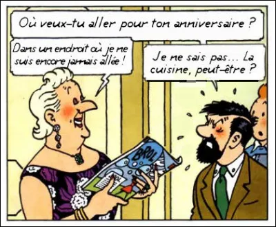 La Castafiore et Haddock dans un classique des rôles de couple...