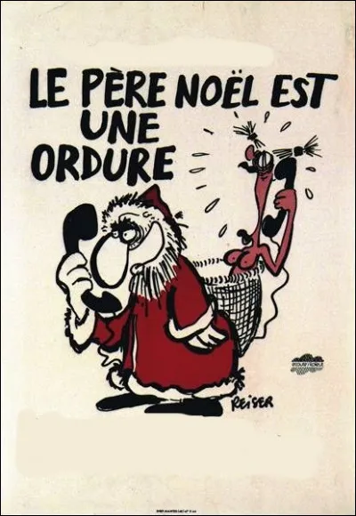 Un père Noël juif entre à l'école et dit :
