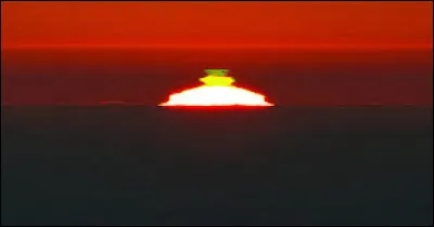 C'est un photométéore rare qui peut être observé au lever ou au coucher du Soleil. Il s'agit du rayon...