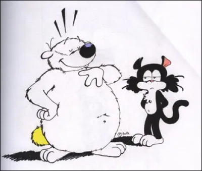 Quel est le nom du chat compagnon de Cubitus ?