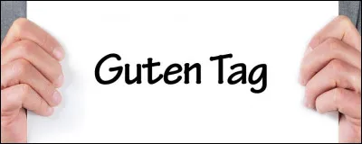 "Guten tag" vient de quelle langue ?