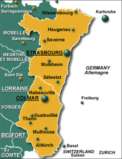 Colmar est la préfecture du Bas-Rhin.